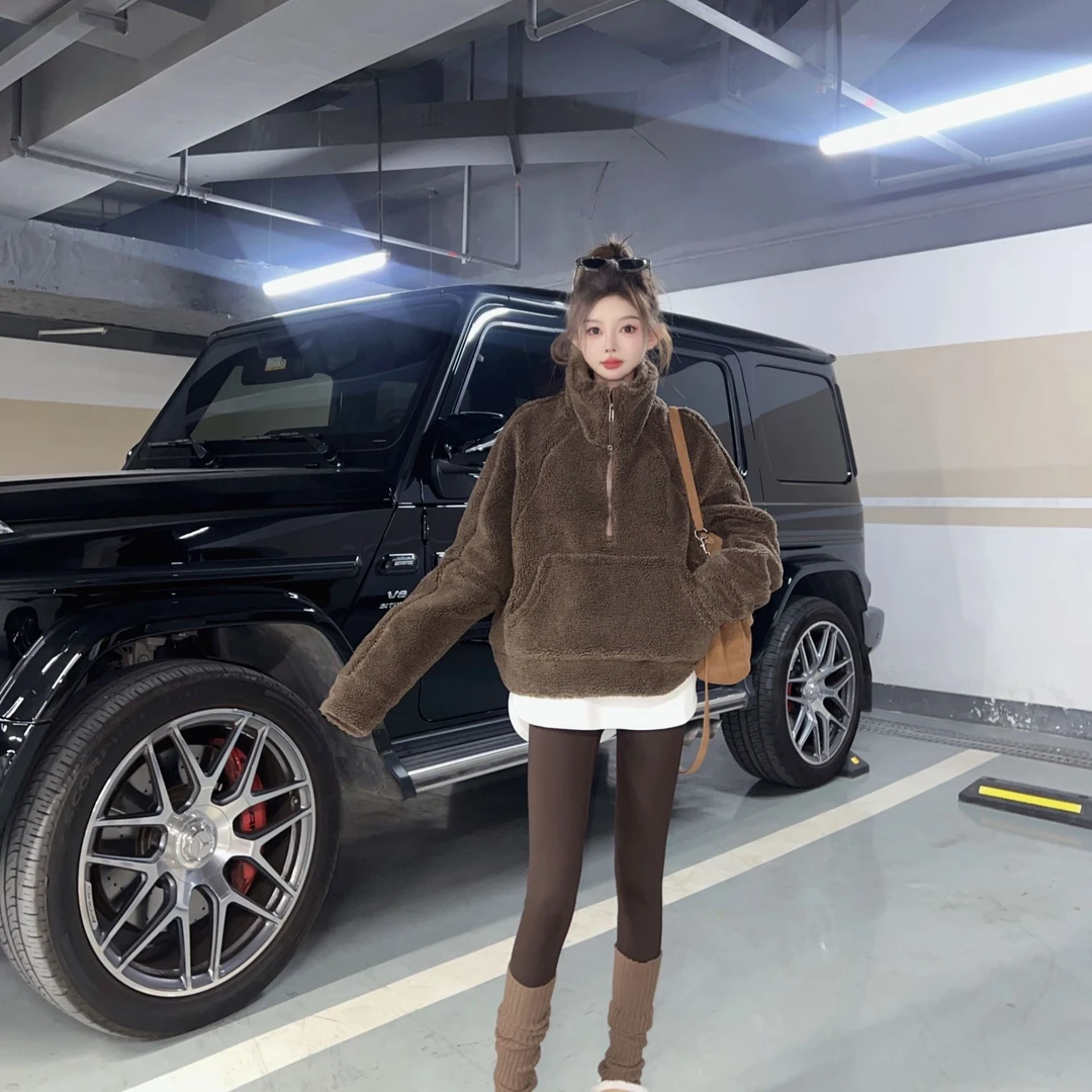 【艺艺推荐】秋季新款设计款 毛绒感 小众外套 S241  566