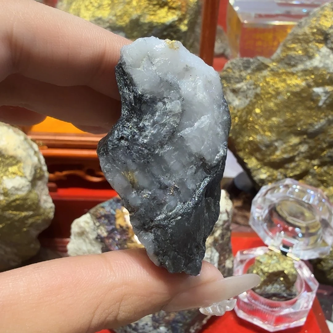 豫66.9g聚金阁天然明金矿标