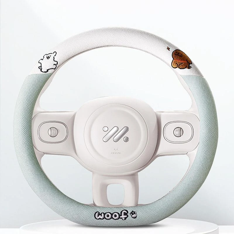 汽车方向盘套四季通用型麻料斯柯达运动型防滑专用女神柯米克速派