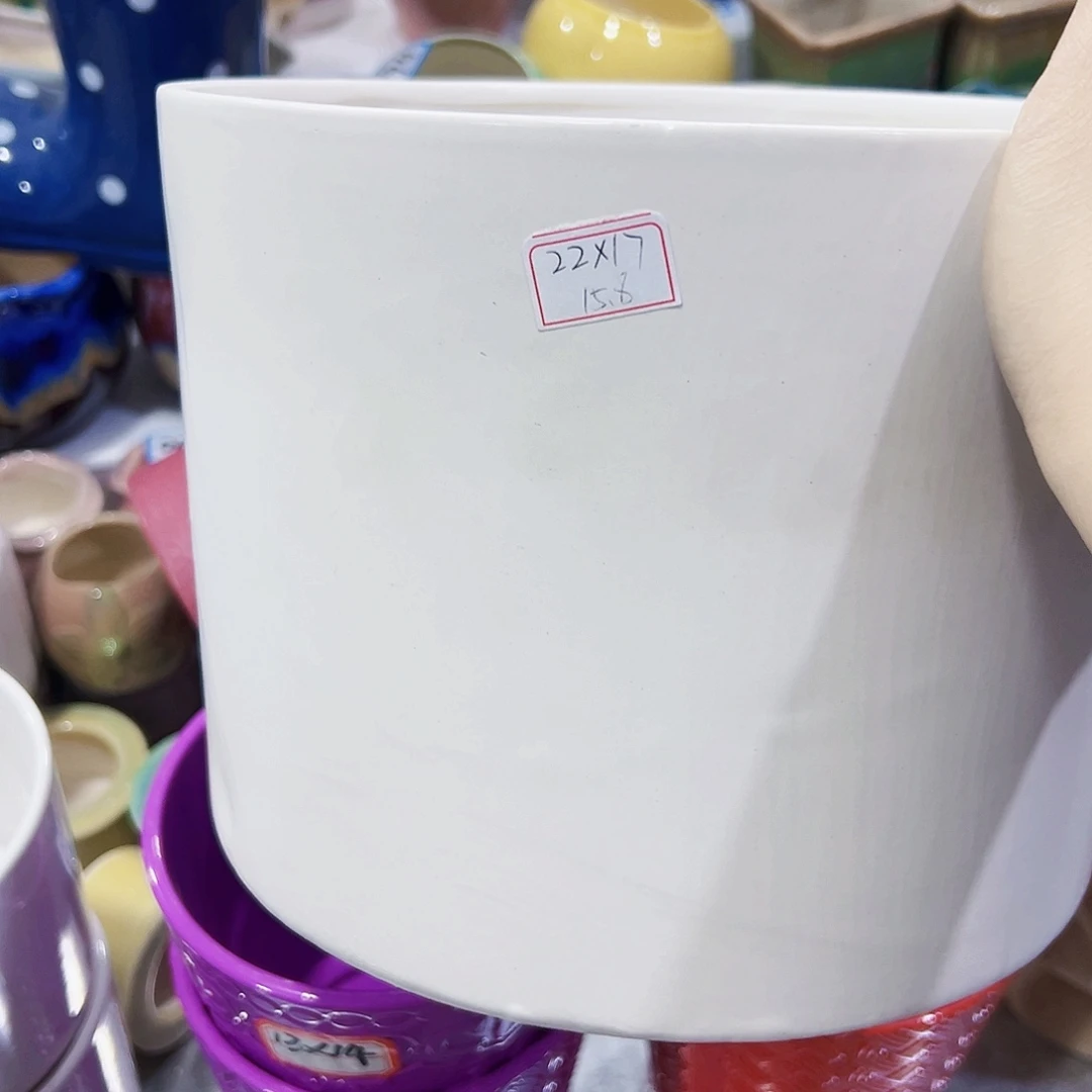 有孔外贸尾单陶瓷花盆凑单10米包邮