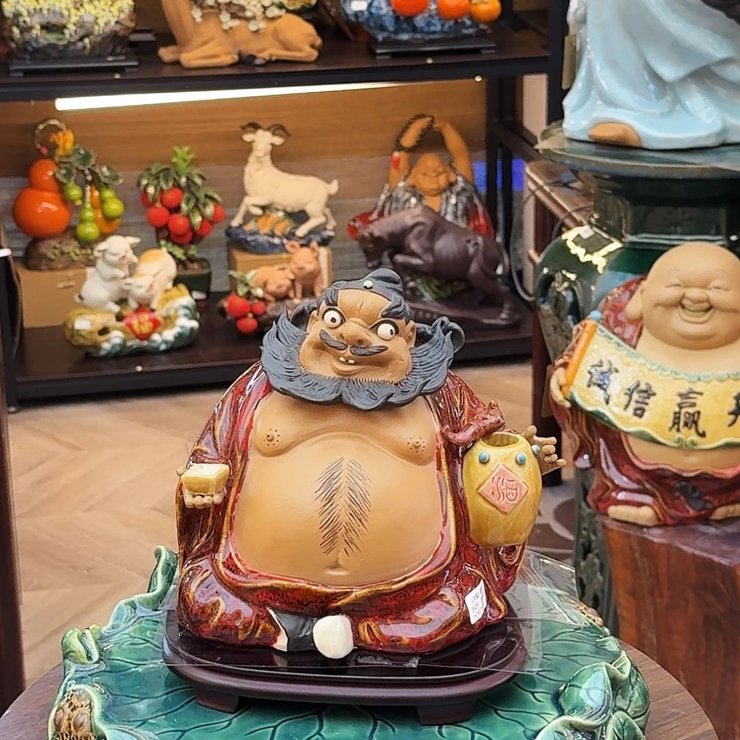 陶瓷钟馗香到摆件精品