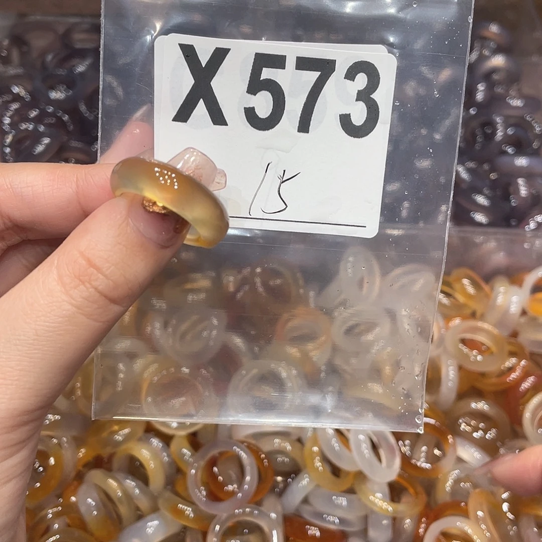 玛瑙/玉髓未镶嵌戒指573