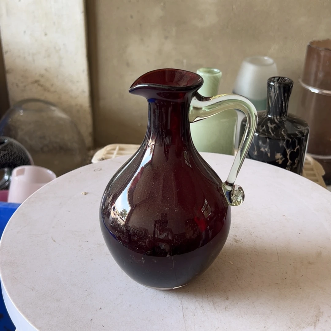 弘扬琉璃花器微瑕高度19