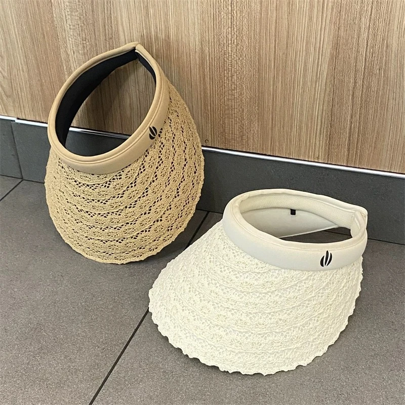 LAPHE 夏季新款蕾丝防晒空顶户外游玩时尚百搭遮阳帽