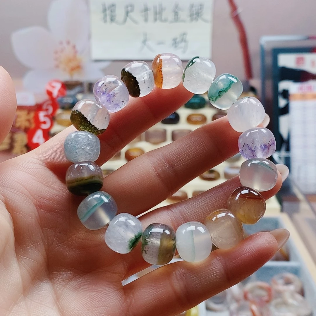 玛瑙/玉髓戒指未镶嵌月*海