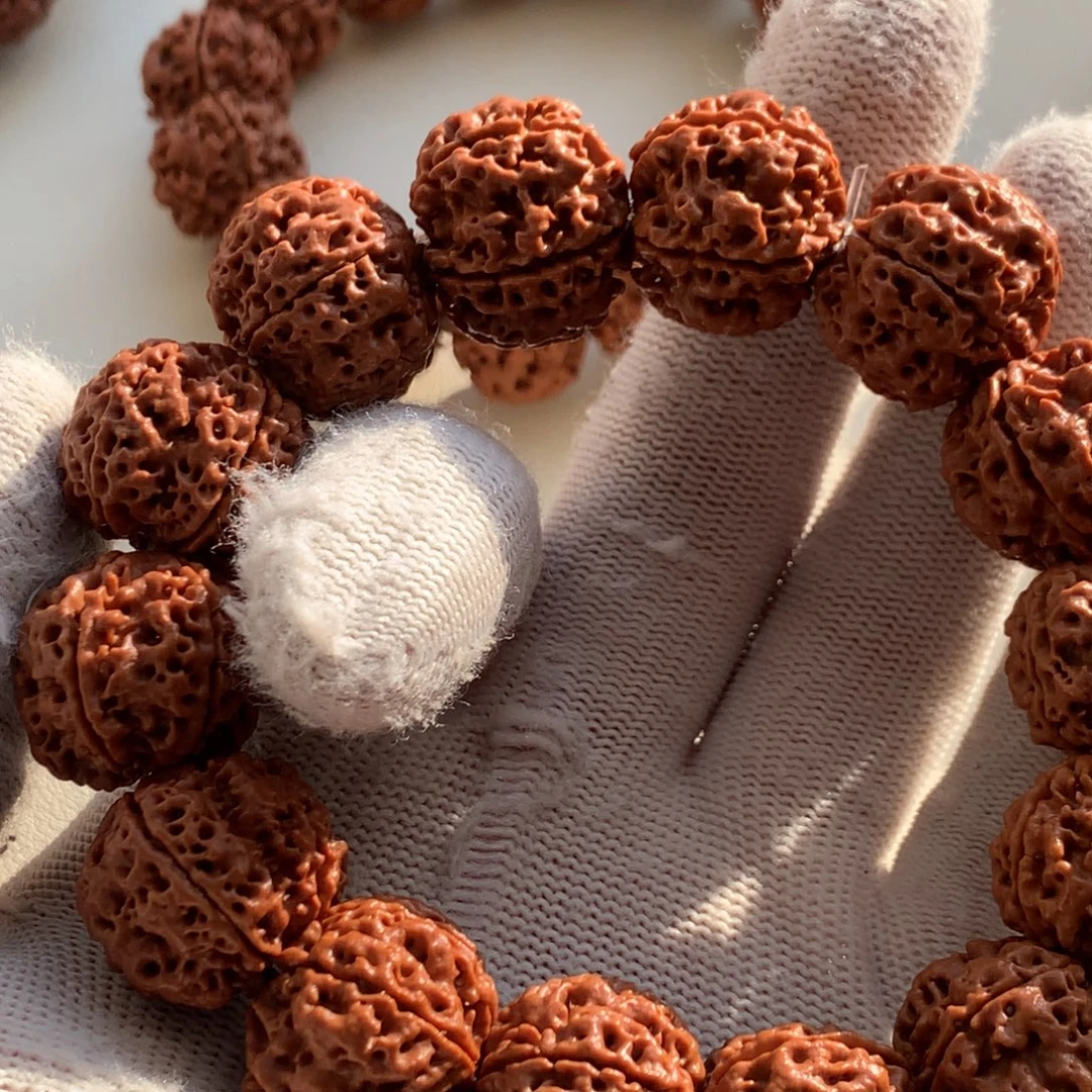 果***壳金刚菩提手串安娜满蜂窝22尺寸小超 展示串