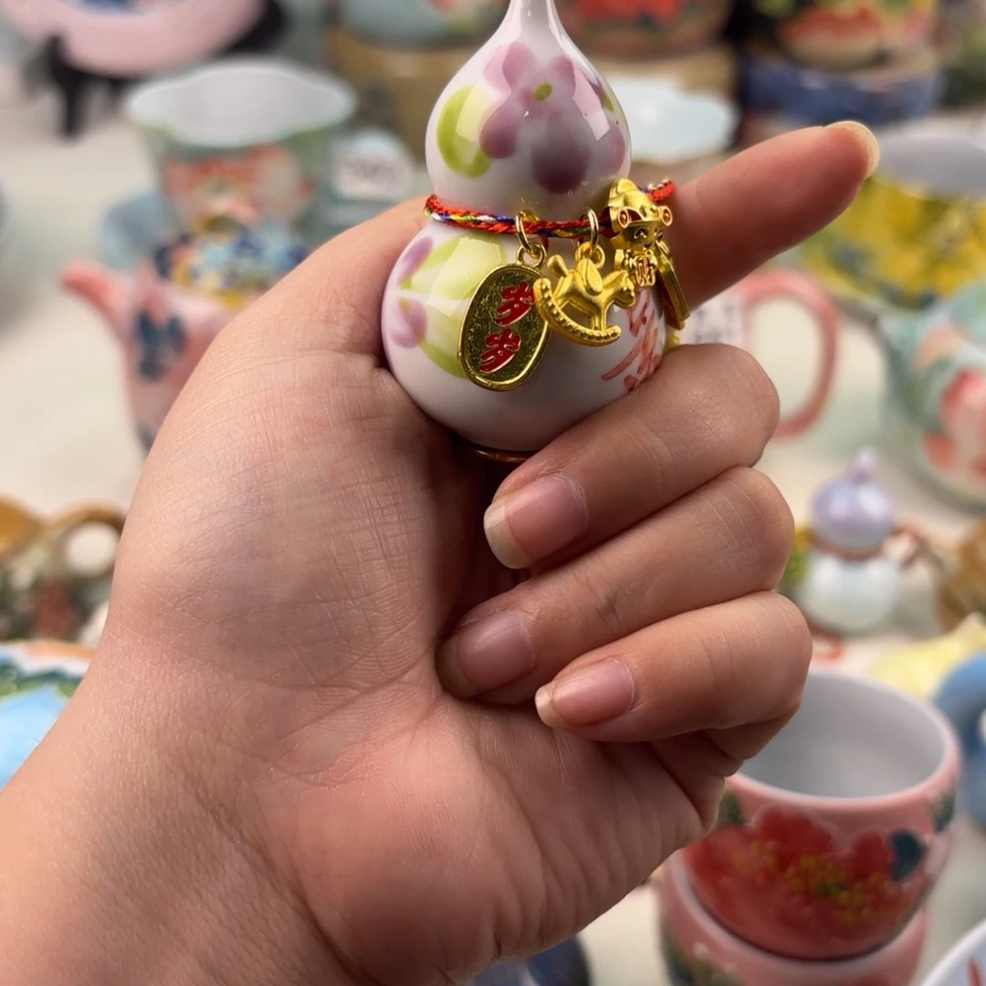 景德镇手绘高温釉下彩陶瓷茶具
