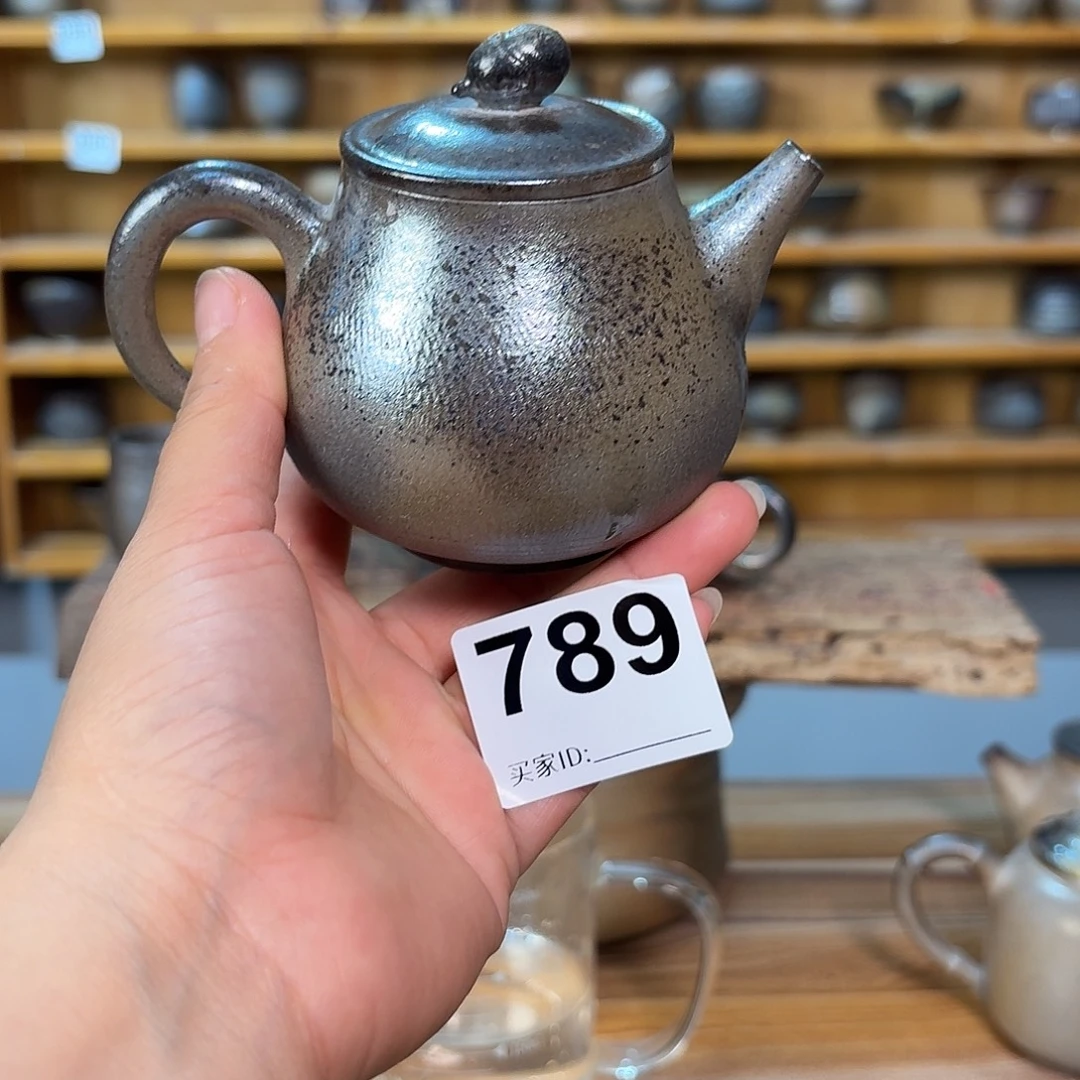 坭兴陶纯柴烧原矿泥料纯手工壶180毫升