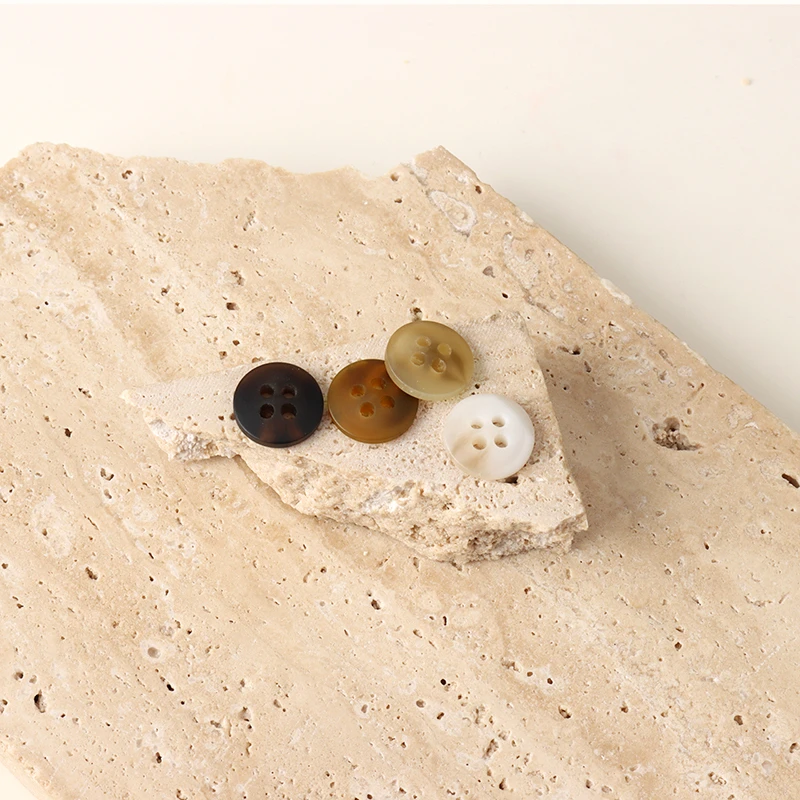 高档衬衫扣子树脂纽扣开衫衬衫装饰小扣子手缝家用扣