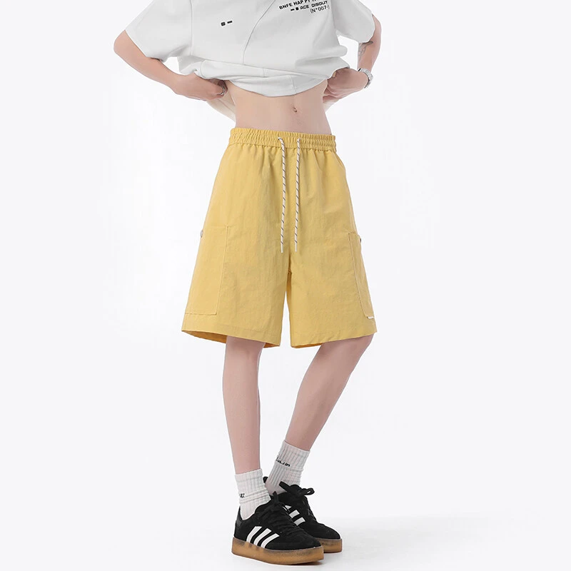 2025夏季新款工装短裤男女休闲美式潮牌宽松五分裤情侣薄款中裤男