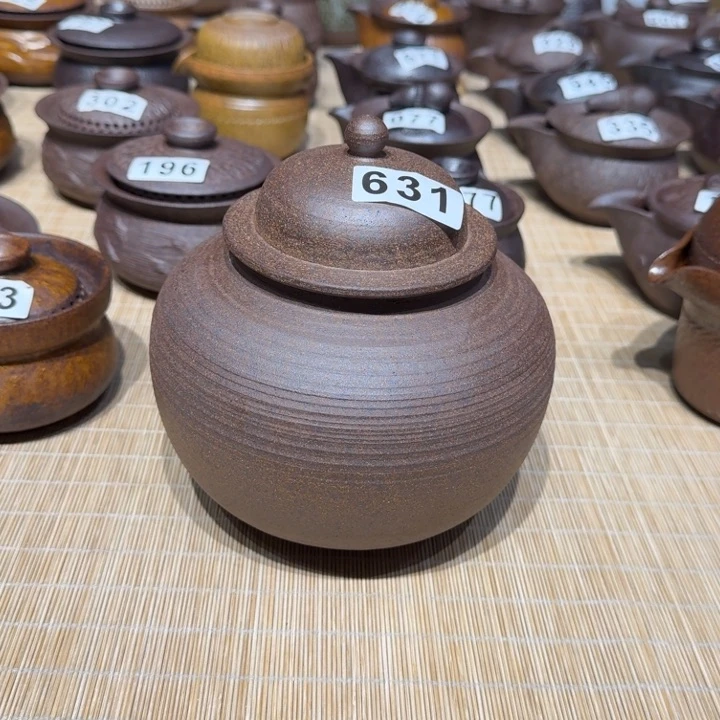 杯情**价粗瓷茶具素胎无釉盖碗