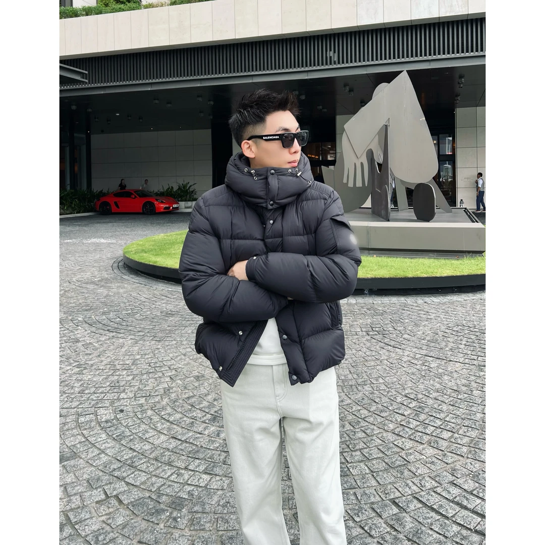 【雪山羽绒服】冬季新款300克加厚90白鸭绒连帽羽绒服夹克外套