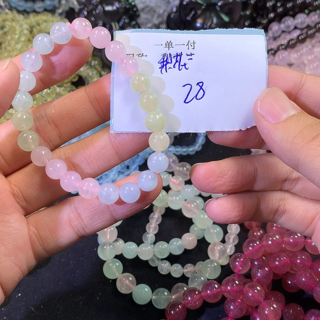 水晶手链未镶嵌梨*诗天然