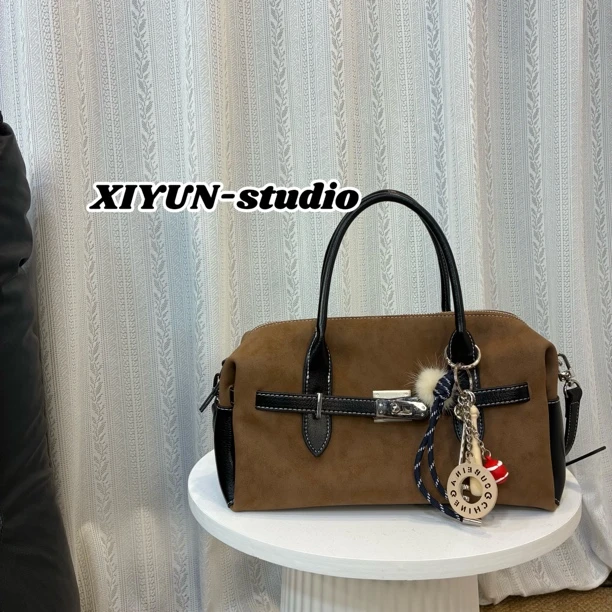 XIYUN：【拼色波士顿】小众设计款包包~25750#