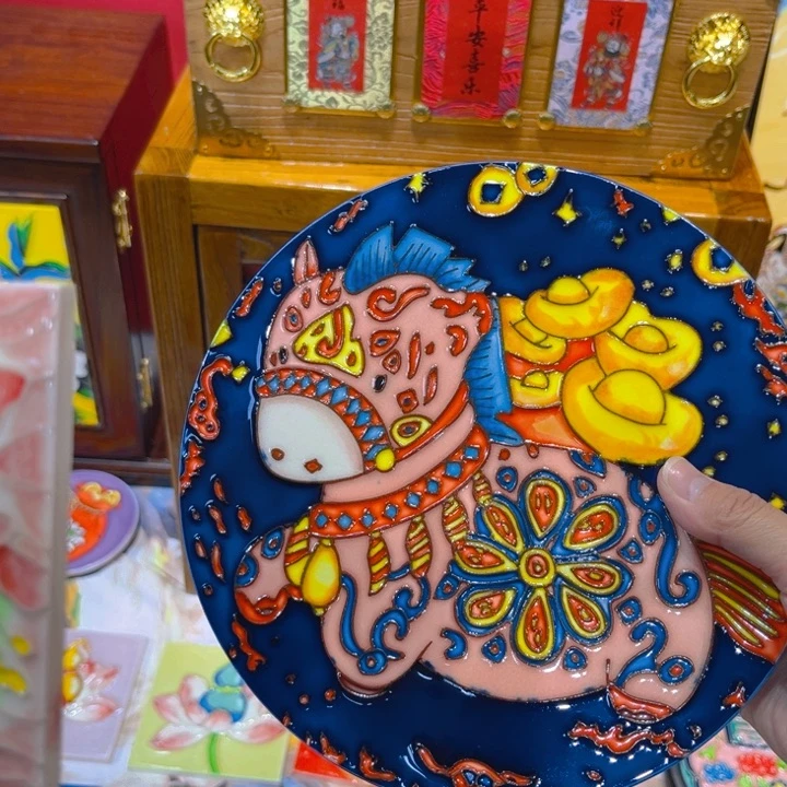 横款瓷板画艺术作品