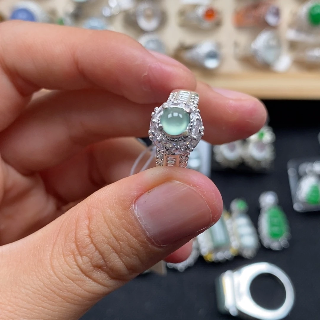 翡翠裸石缅甸天然翡翠a货