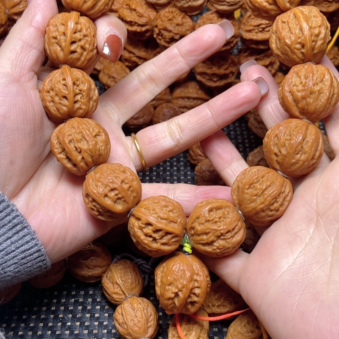 文玩核桃手串官帽粗筋八棱手持