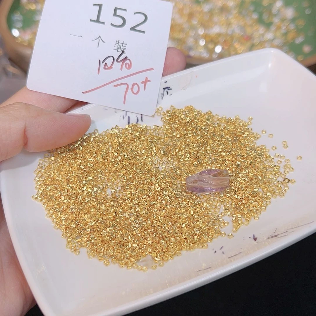 紫晶珠宝半成品银S925镀金镶嵌152