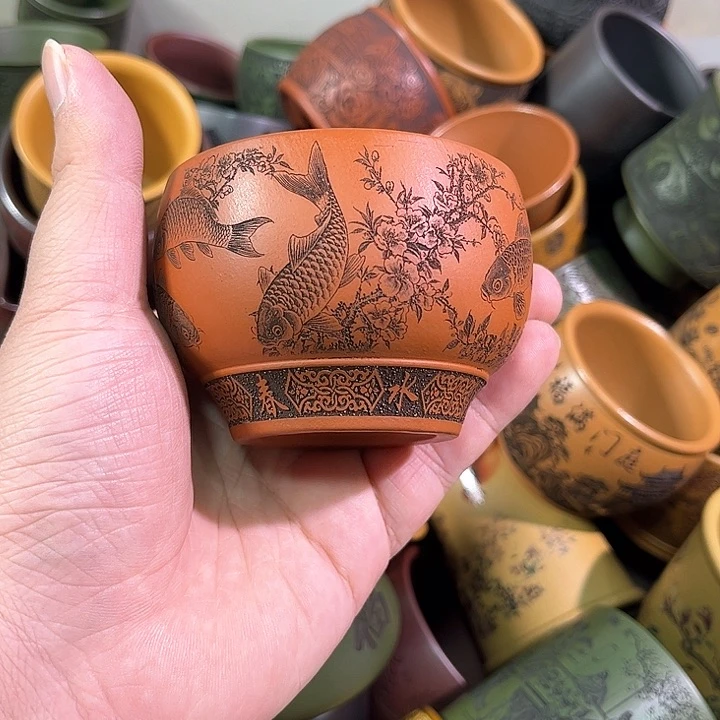 茶杯紫砂全手工紫砂主人杯