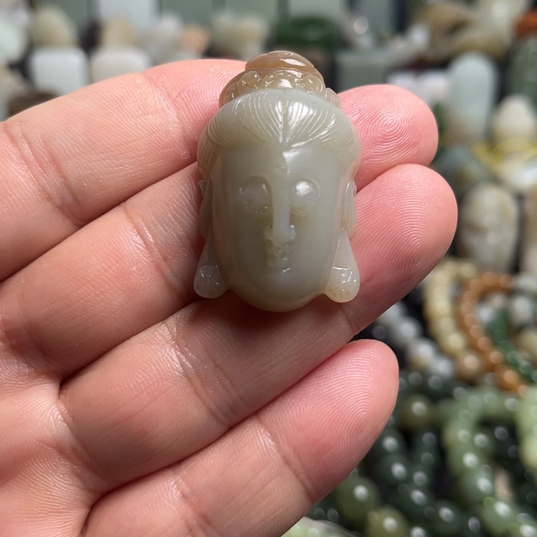 和田玉（青白玉）未镶嵌吊坠(不含链)