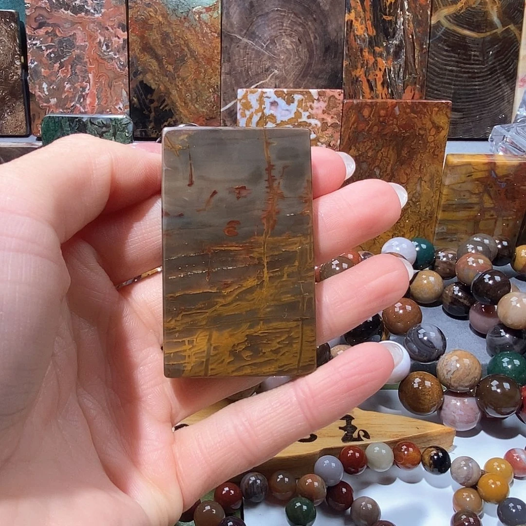 未镶嵌天然北票树化玉吊坠硅化玉艺****迪