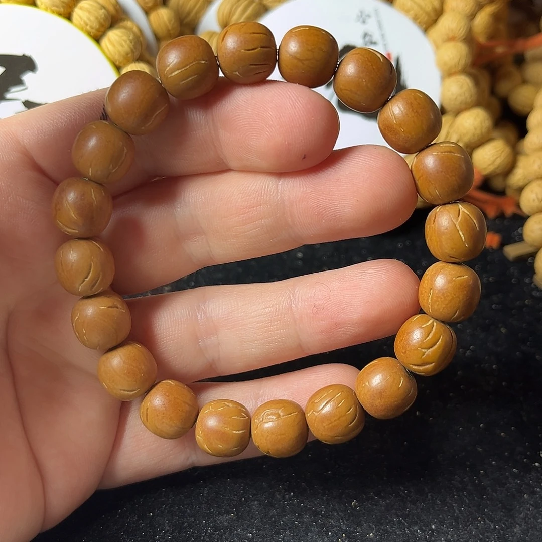 桃核手串12尺寸桶珠