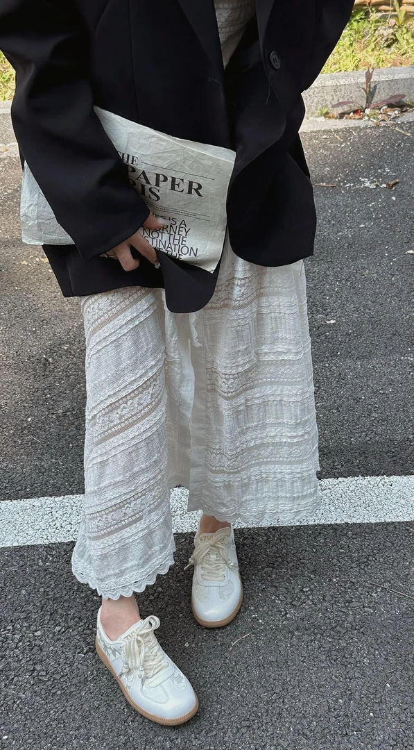 「球宝家」芭蕾美学丝带德训鞋｜运动休闲增高女鞋ffblXS052-03