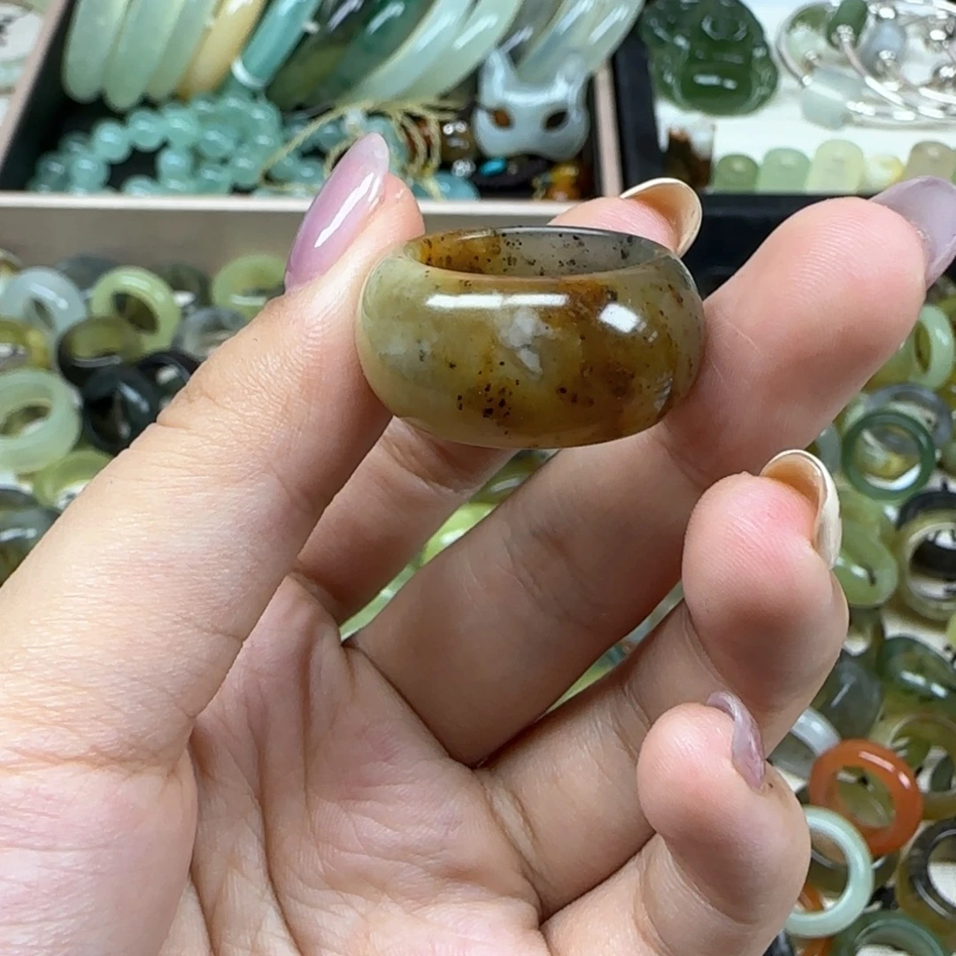 岫玉合金戒圈内径17.6 港16