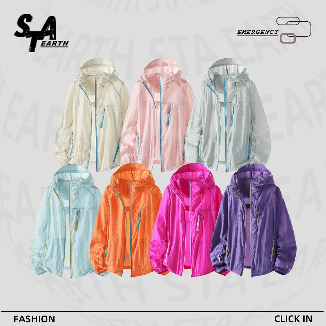 STA EARTH山系户外皮肤衣防泼水轻量撞色拼色防晒服