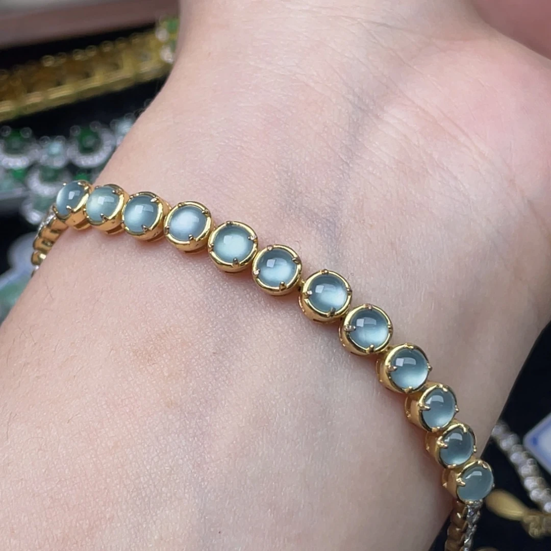 翡翠合金手链翡翠