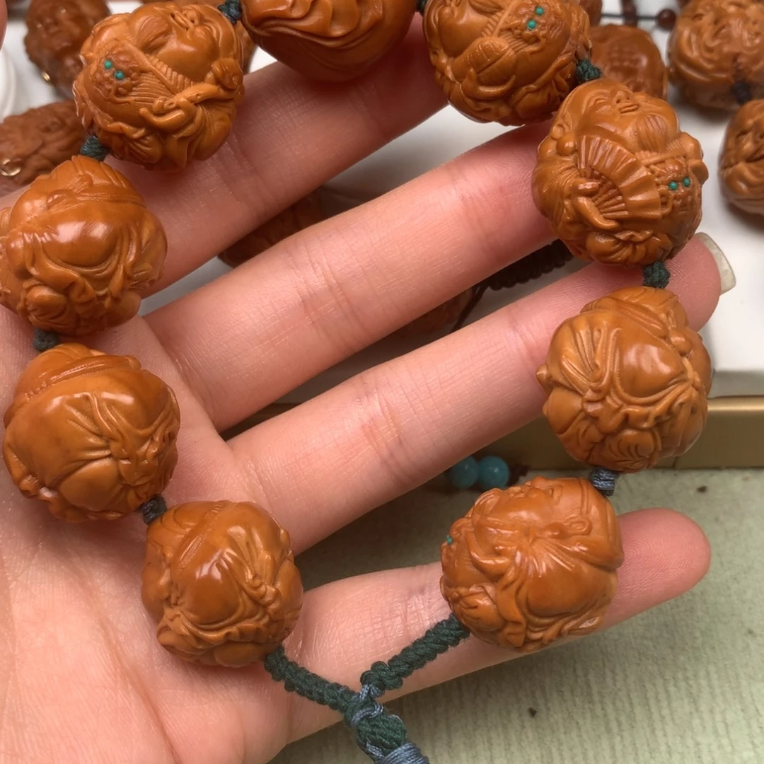 橄榄核手串/手链龙头财神
