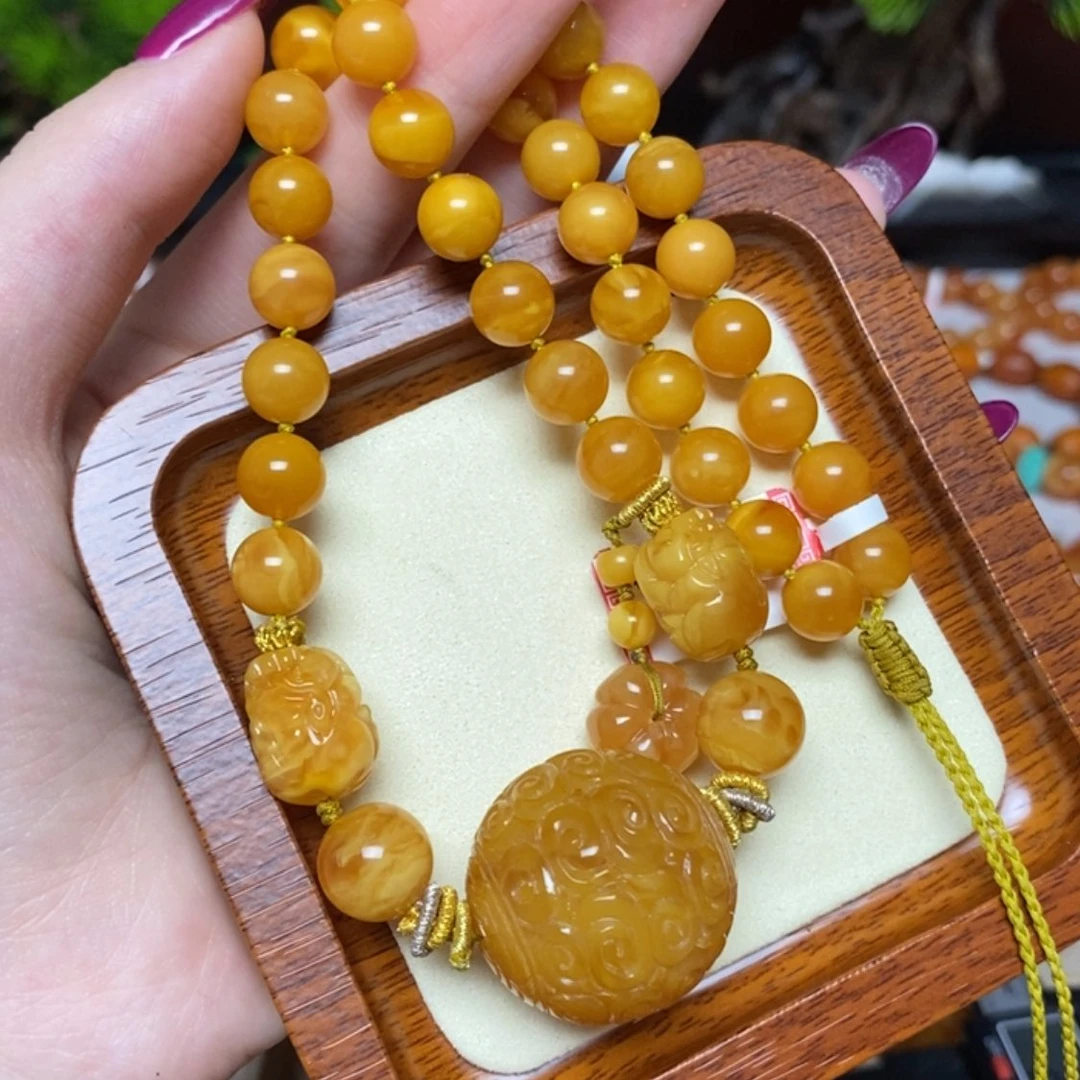 【闪购商品】蜜蜡颈饰未镶嵌项链