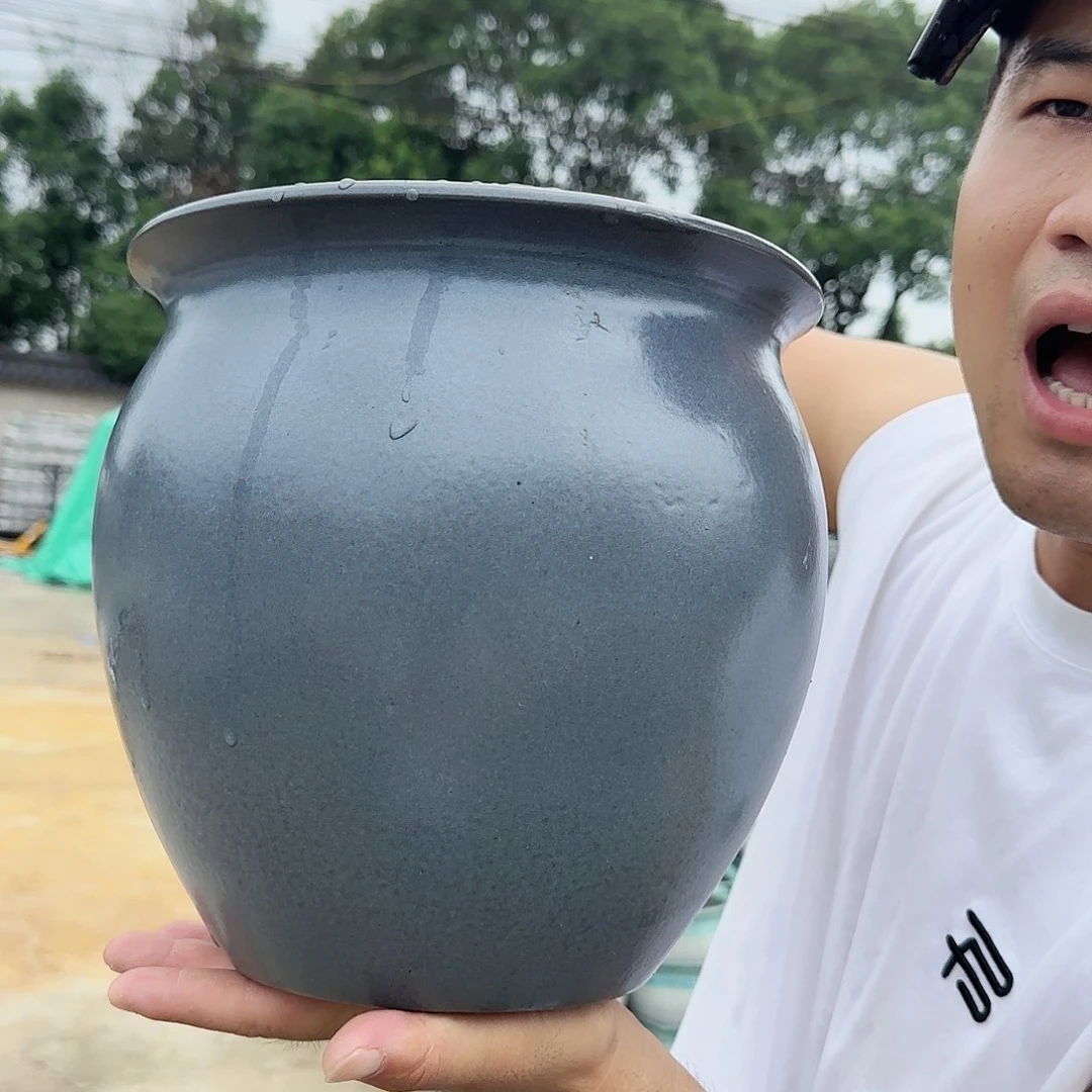 紫砂花盆杨杨花盆0925-517