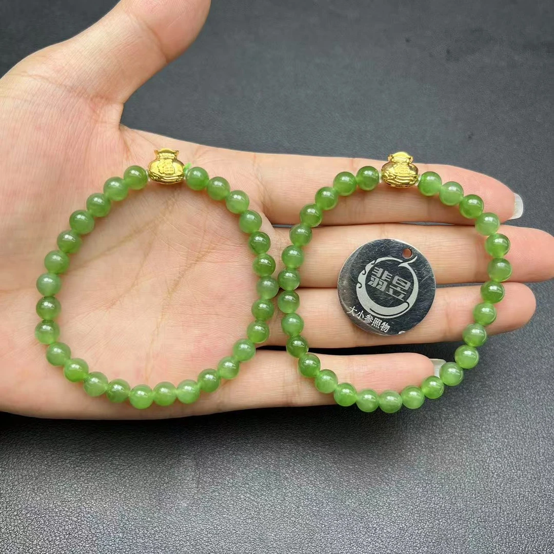 翡昱-N3-15963-和田玉手串/约5+/约28颗/多样性发其一C