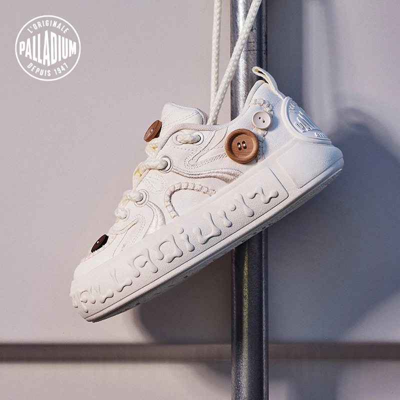 PALLADIUM/帕拉丁夏季男女款休闲鞋扣子鞋时尚潮流系带板鞋94722