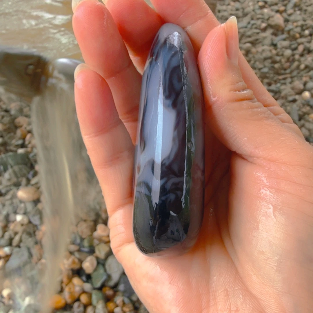 和田玉（糖玉）未镶嵌颈饰大青花