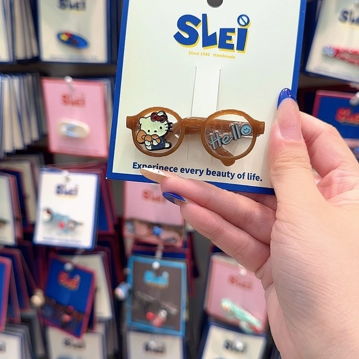 棕色小眼睛kt猫鸭嘴夹