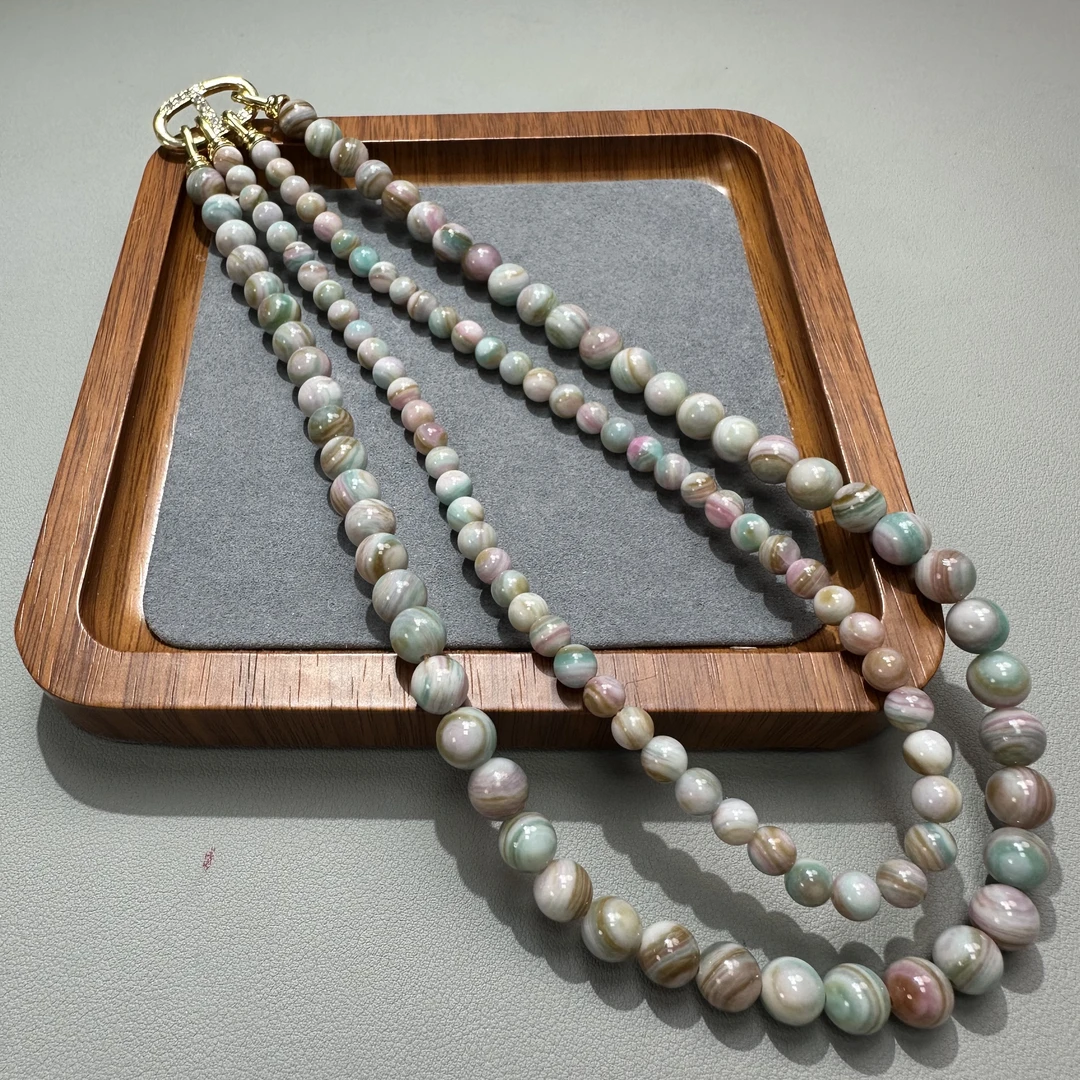 非金属珐琅项链 多彩姑娘双圈项链 C182