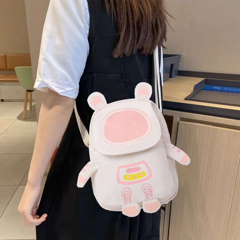 潮流百搭可爱单肩包女2025新款日系软妹学生逛街出行手机斜挎小包