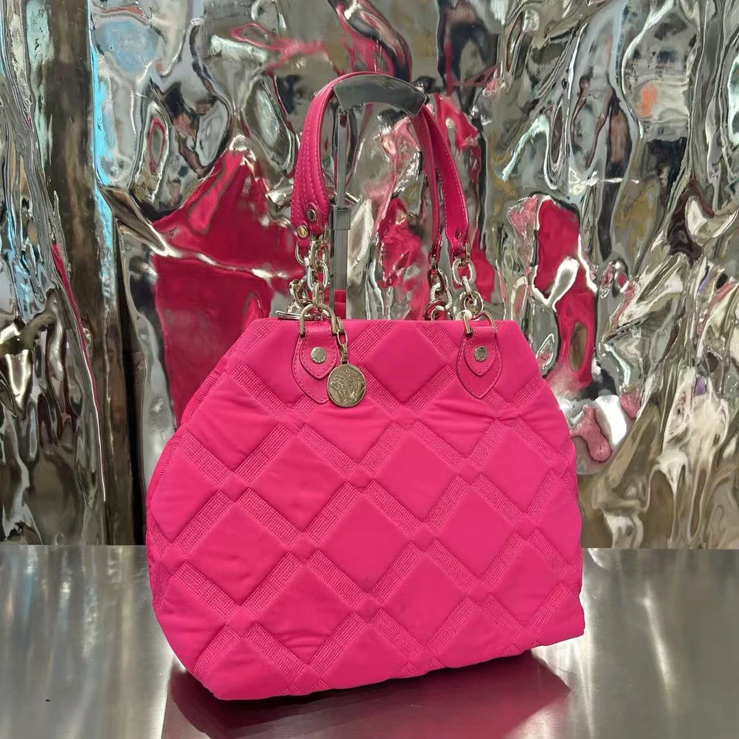 95新 VERSACE/范思哲 粉色 单肩包