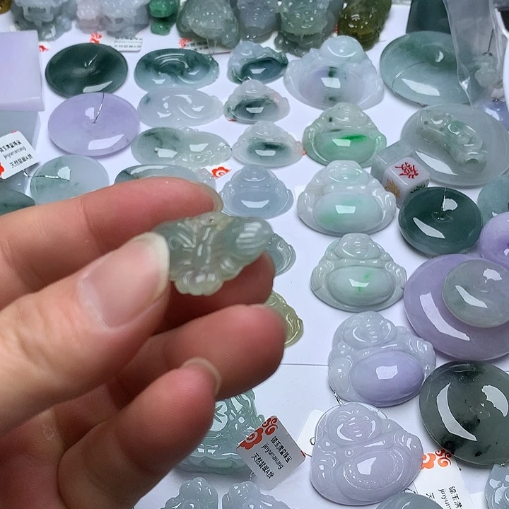 翡翠未镶嵌颈饰天然翡翠