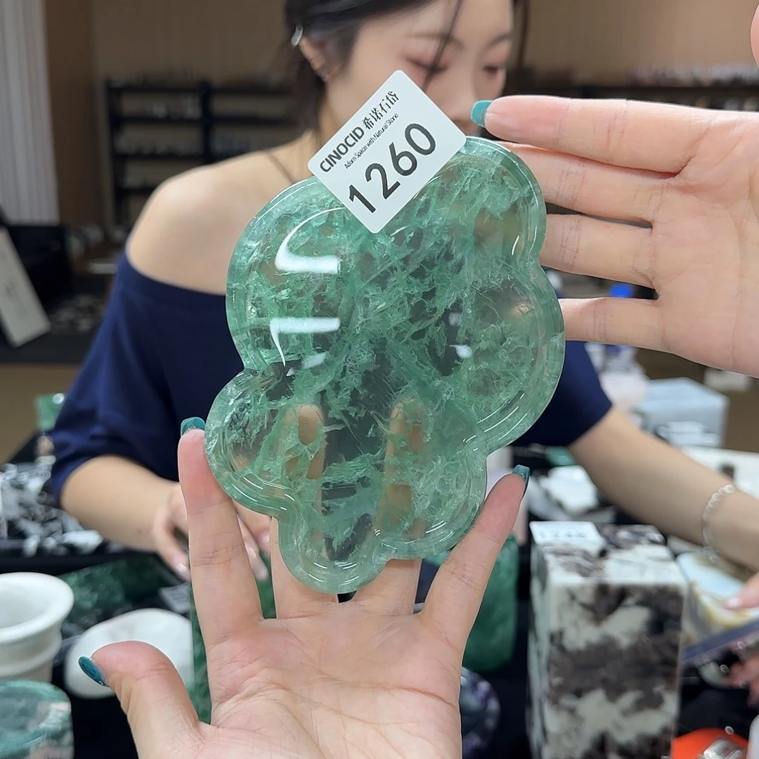 石材1260绿水晶小云朵