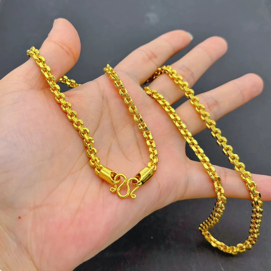 MengTiMu定制合金项链 大o项链男女通带百搭