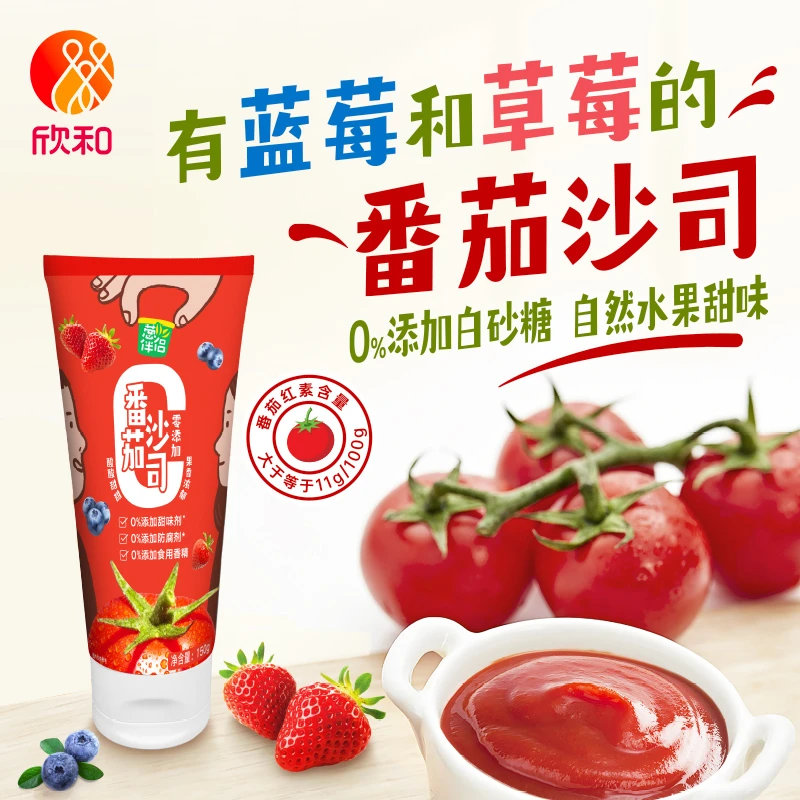 葱伴侣番茄沙司150g/支草莓蓝莓番茄酱野餐轻食三明治番茄意面Z