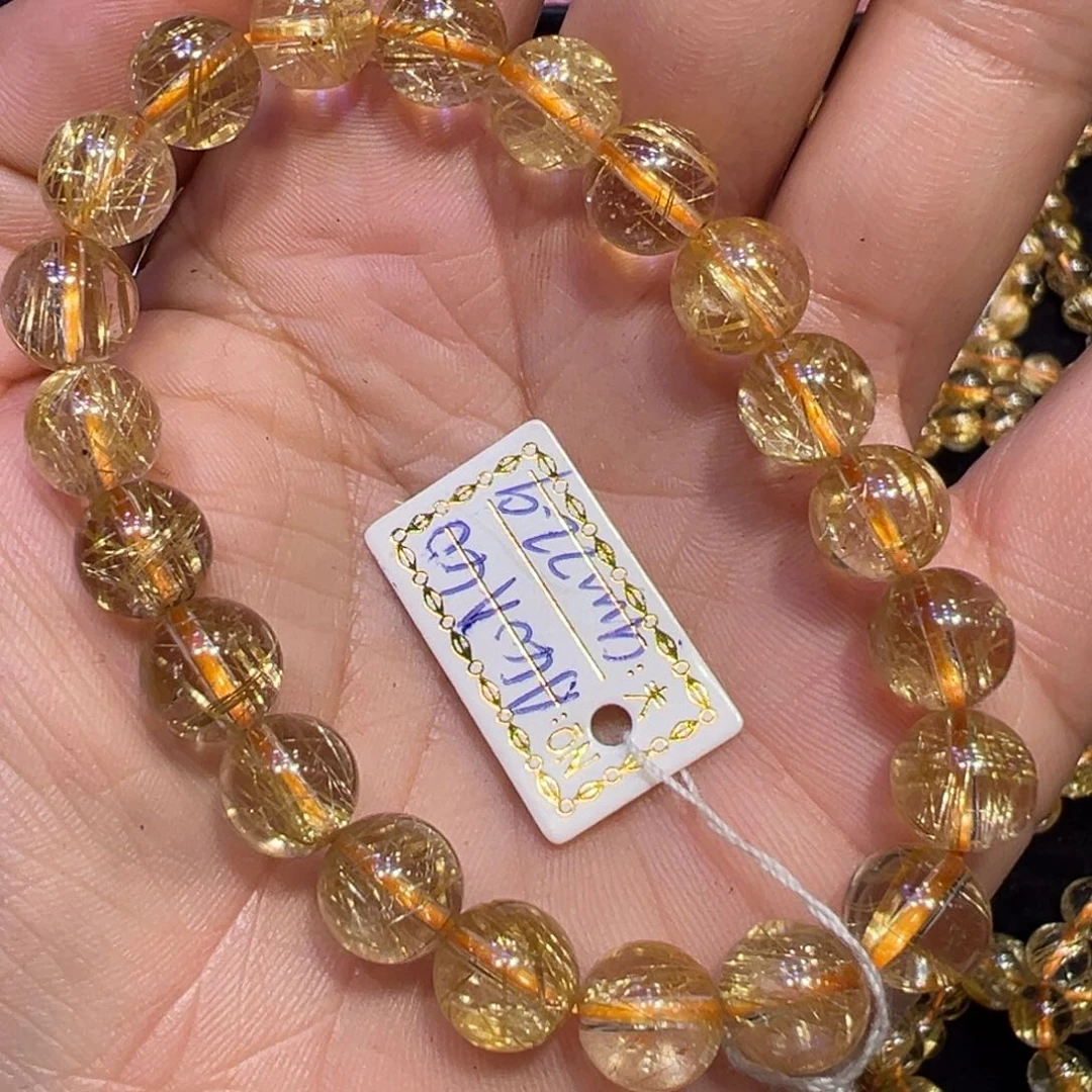 水晶手串未镶嵌希*发晶手串