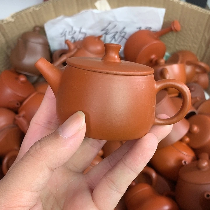 紫砂茶壶原矿朱泥茶具茶壶家用100