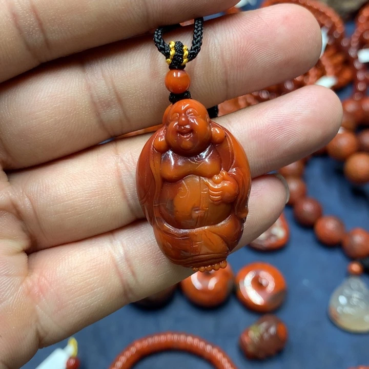 南红玛瑙未镶嵌吊坠(不含链)