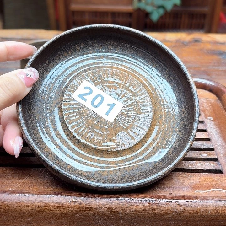 纯手工制作粗陶茶具