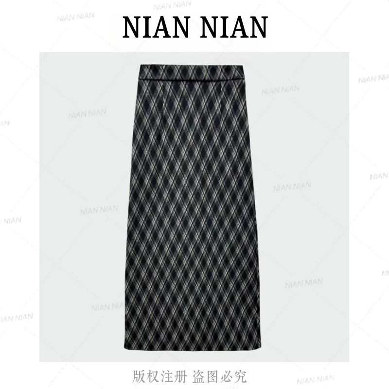 〖香颂妲己〗年年2025秋季新款韩系气质高级感通勤风半身裙宽松百搭