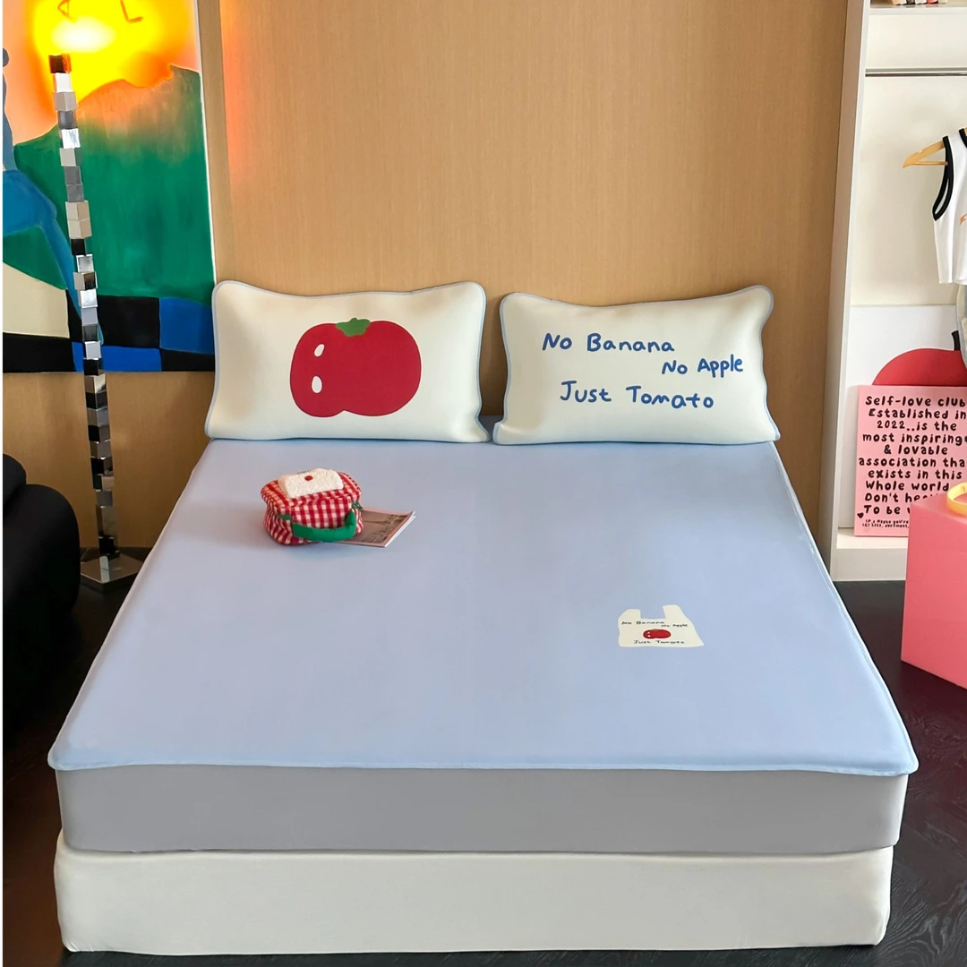 CHICHIMOLA冰纤维凉席夏可机洗抗菌防螨空调A类清凉冰丝床笠软席
